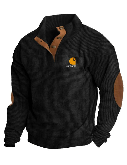 Pullover Henley Men's Casual  Loose  Sleeve T-Shirt