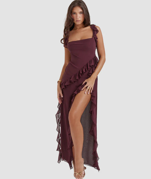 Viral Ruffle Maxi Dress LowCostShip
