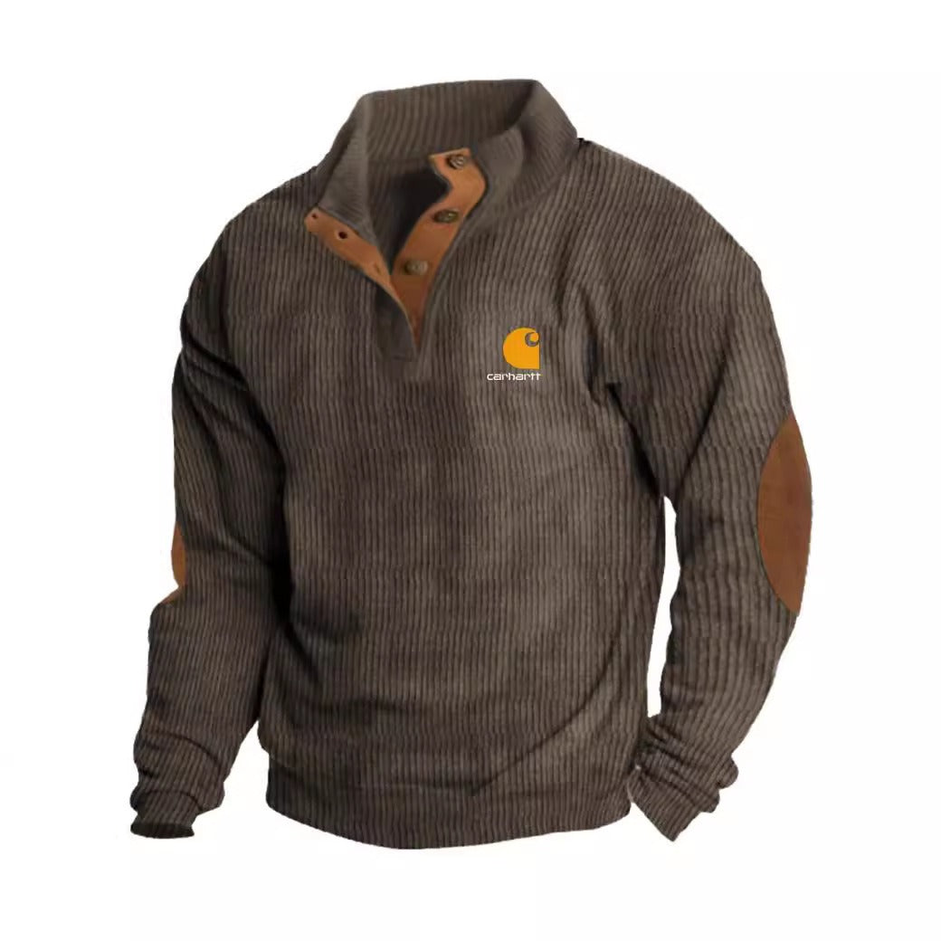 Pullover Henley Men's Casual  Loose  Sleeve T-Shirt