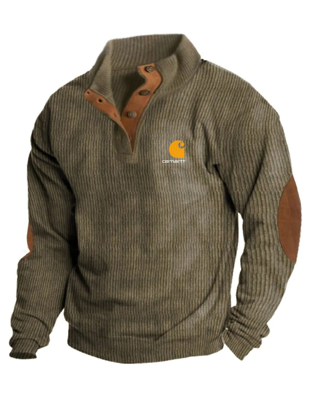 Pullover Henley Men's Casual  Loose  Sleeve T-Shirt
