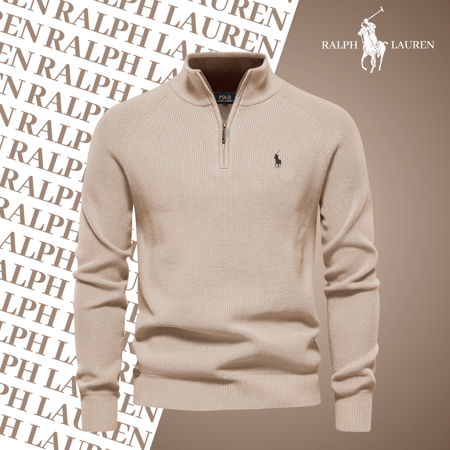 R&L Zip Neck Sweater (Last day of sale)