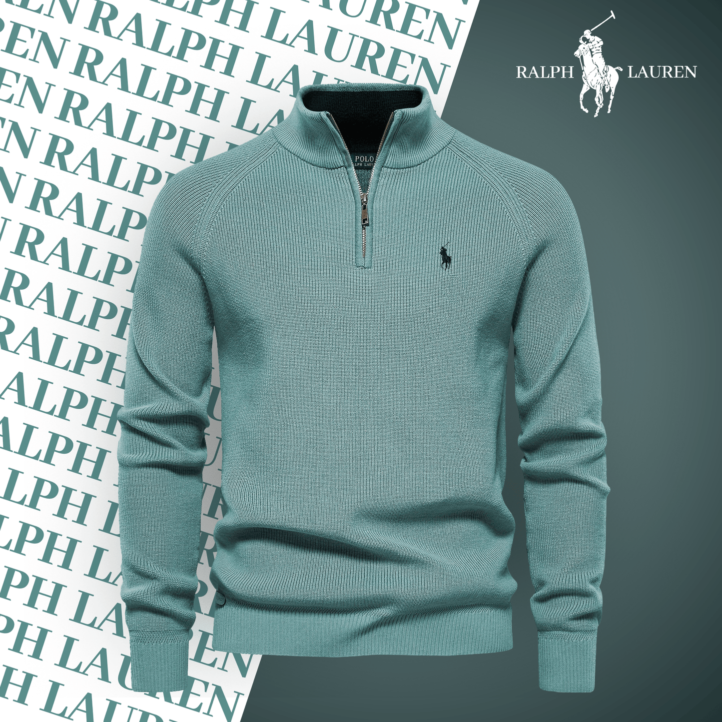 R&L Zip Neck Sweater (Last day of sale)