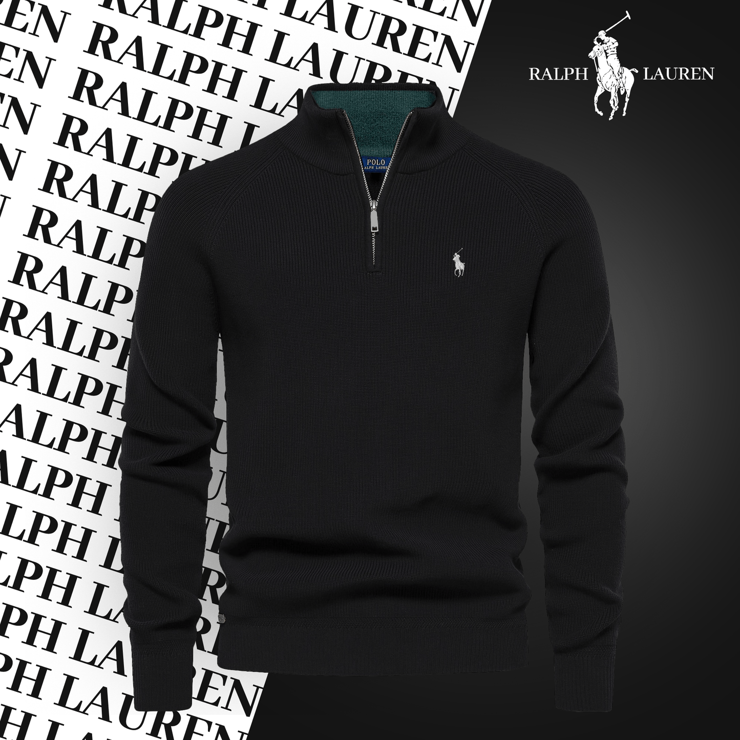 R&L Zip Neck Sweater (Last day of sale)