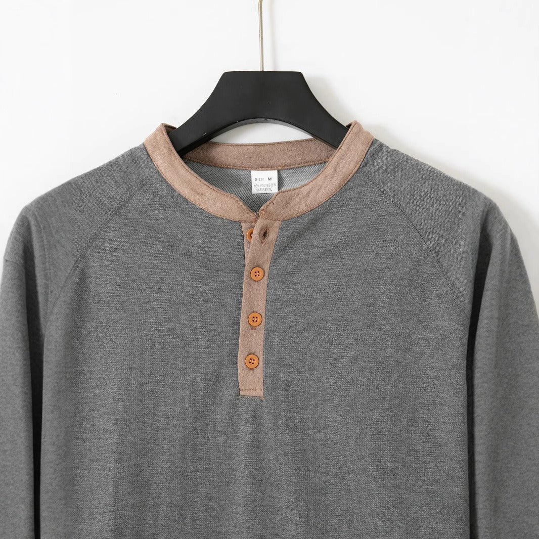 Men's Long Sleeve Crew Neck T-Shirt Daily Top