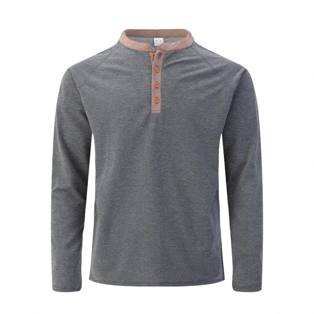Men's Long Sleeve Crew Neck T-Shirt Daily Top