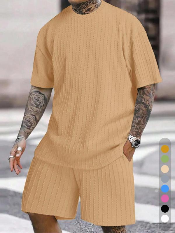 Men's Sports T-Shirt Shorts Two-Piece Set